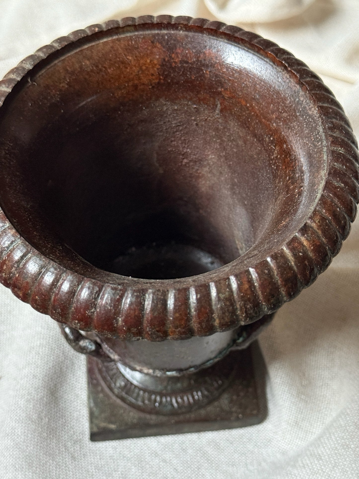 Bronze Urn | Heavy Classical Pedestal Planter