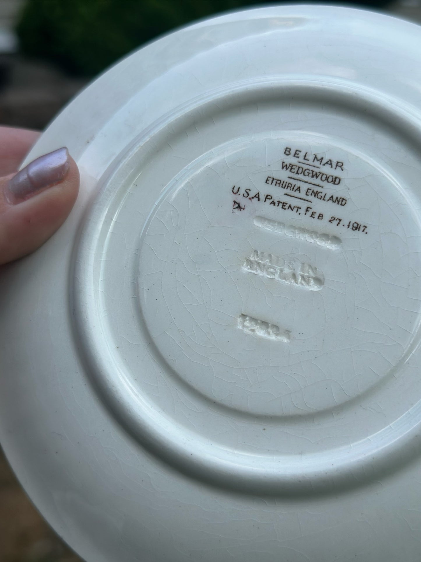 Vintage Wedgwood “Belmar” Floral Basket Plate | Made in England (c. 1917)