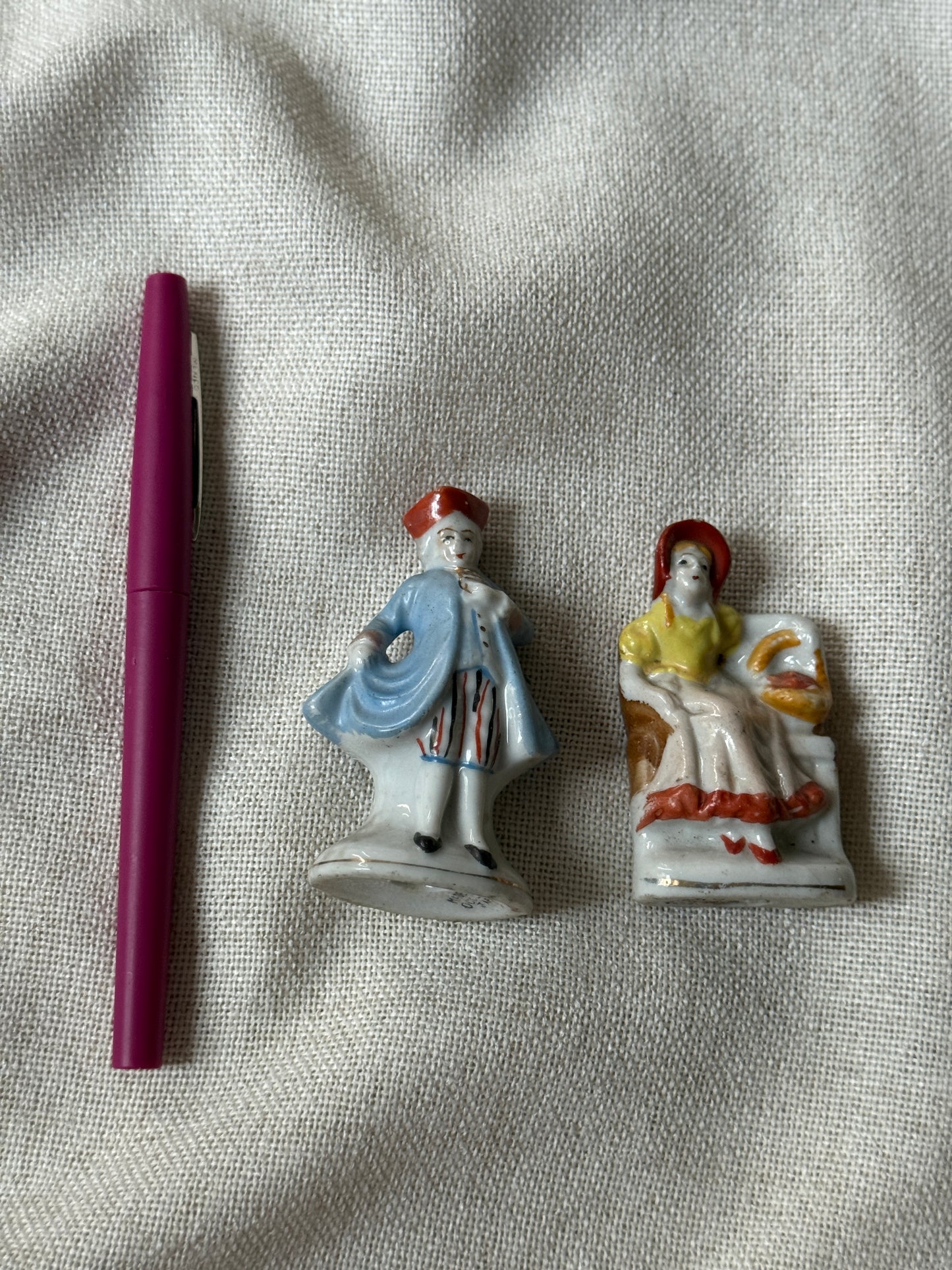 Miniature Figurines | 1940s Occupied Japan Porcelain Colonial Pair