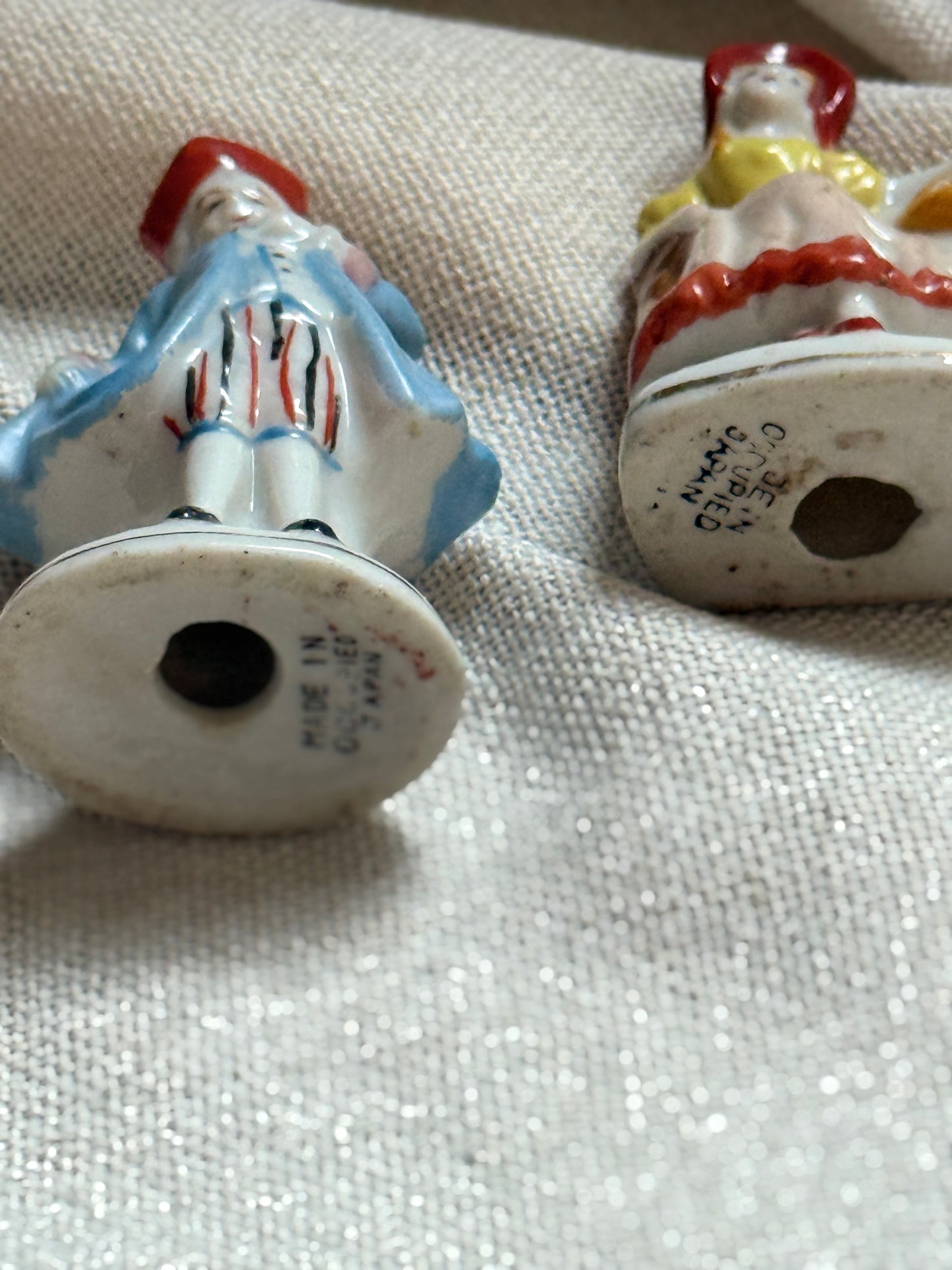 Miniature Figurines | 1940s Occupied Japan Porcelain Colonial Pair