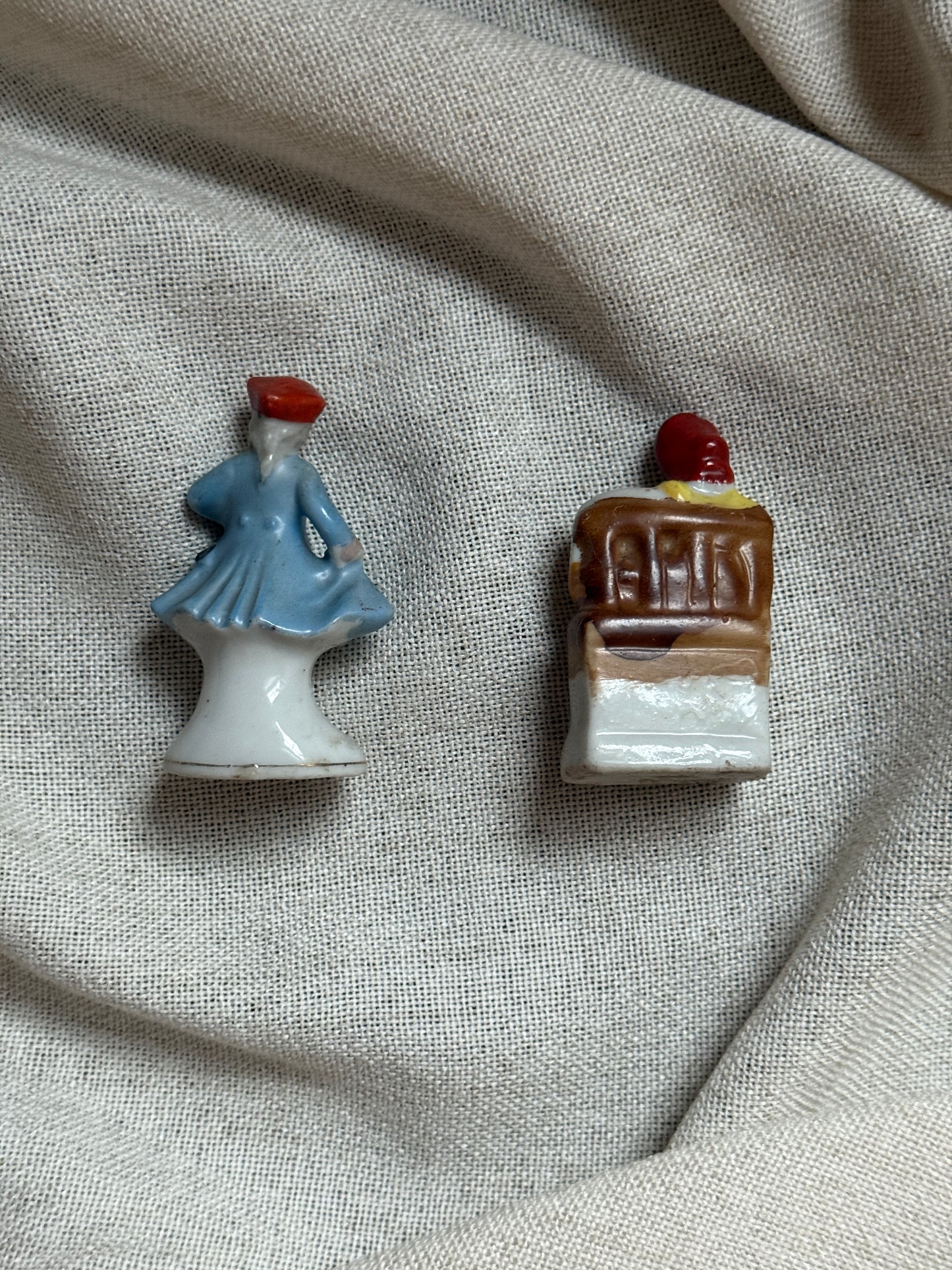 Miniature Figurines | 1940s Occupied Japan Porcelain Colonial Pair