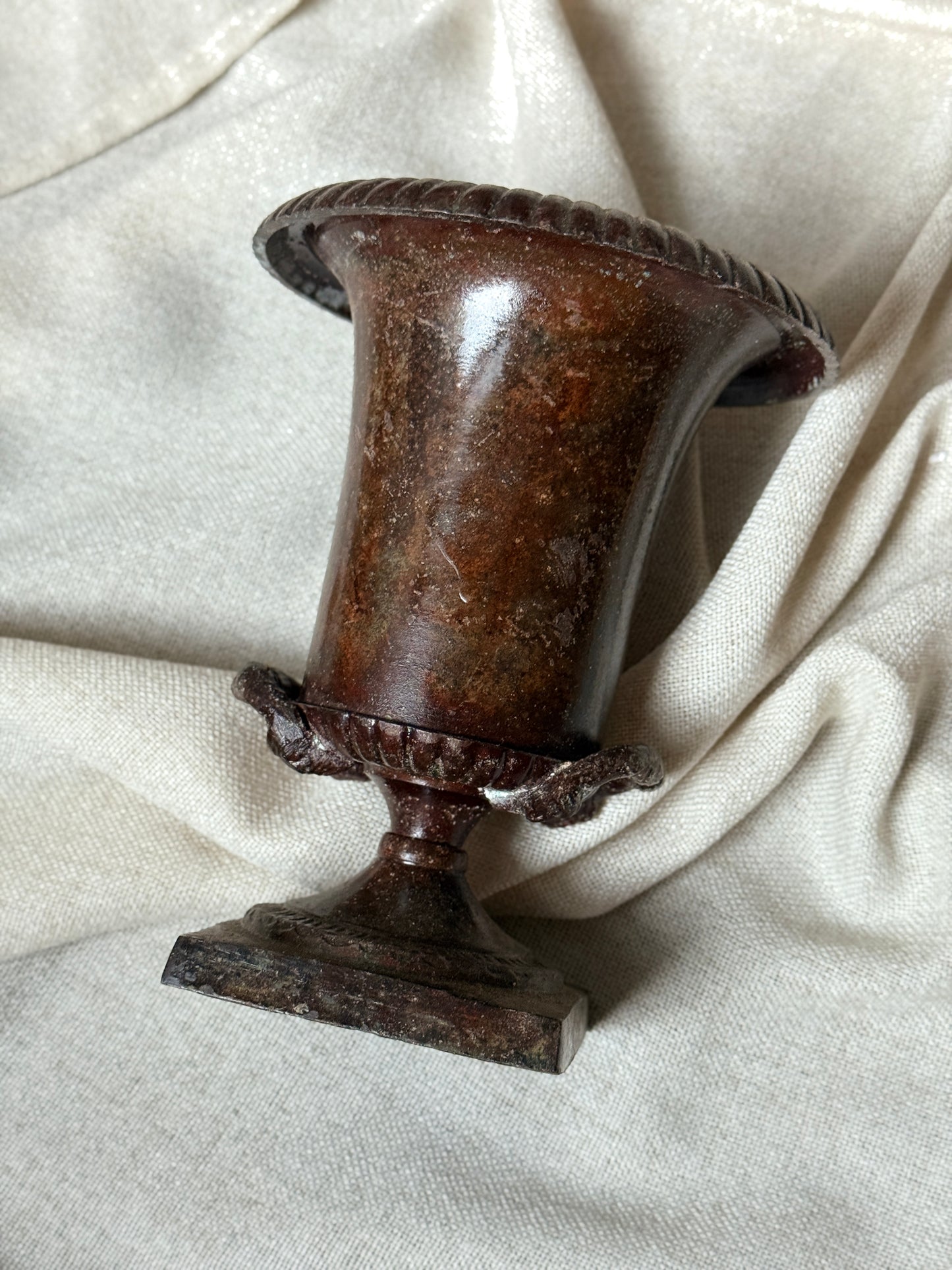 Bronze Urn | Heavy Classical Pedestal Planter