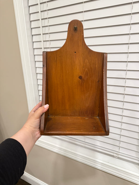 Rustic Wood Wall Shelf | Hanging Display Shelf