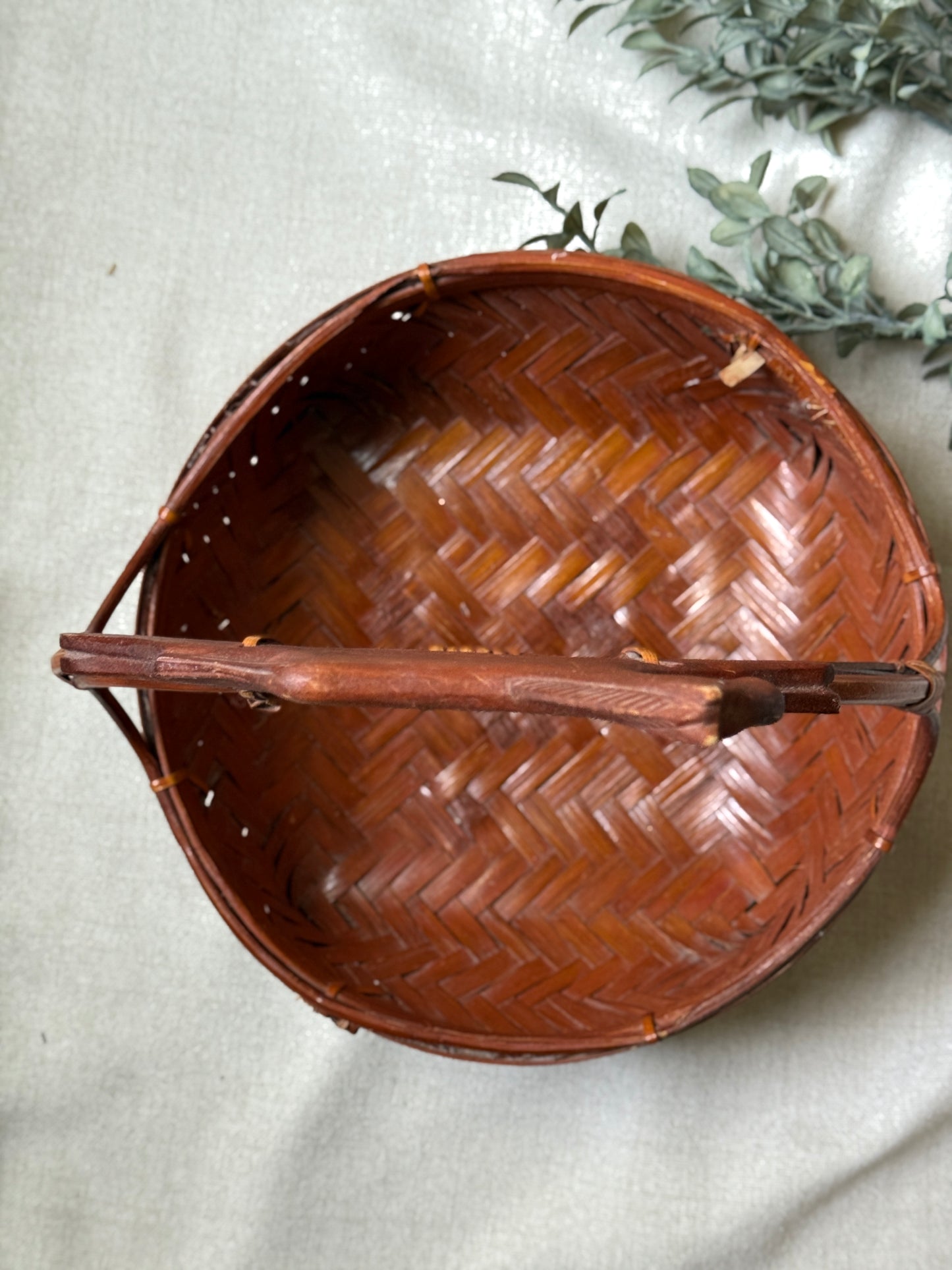 Vintage Woven Basket – Made in Philippines