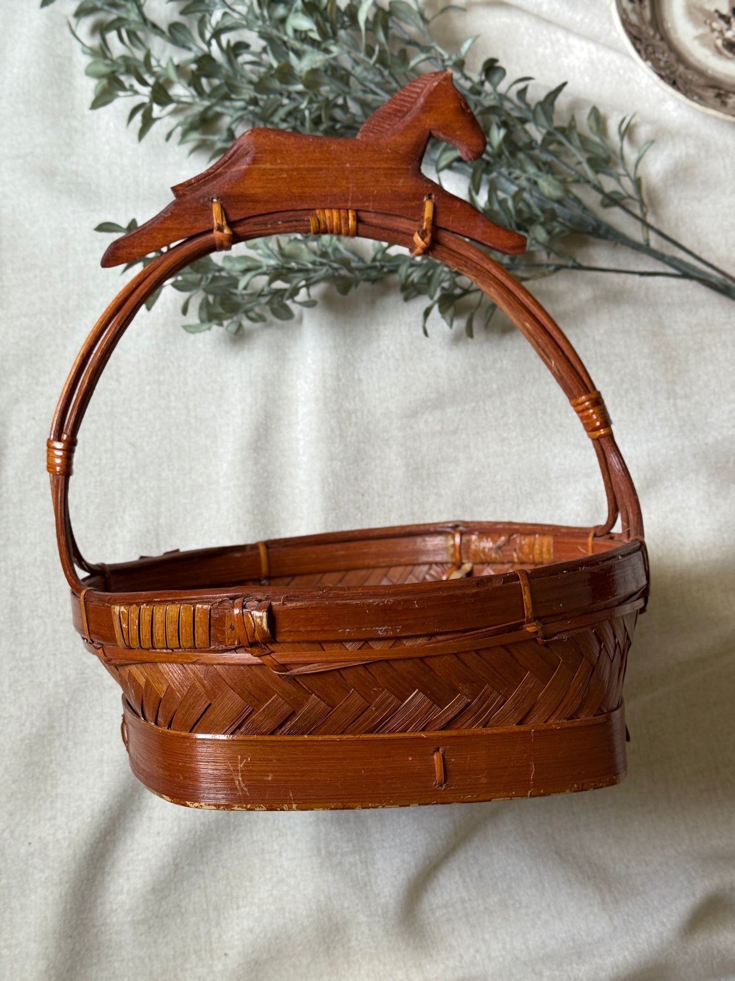 Vintage Woven Basket – Made in Philippines