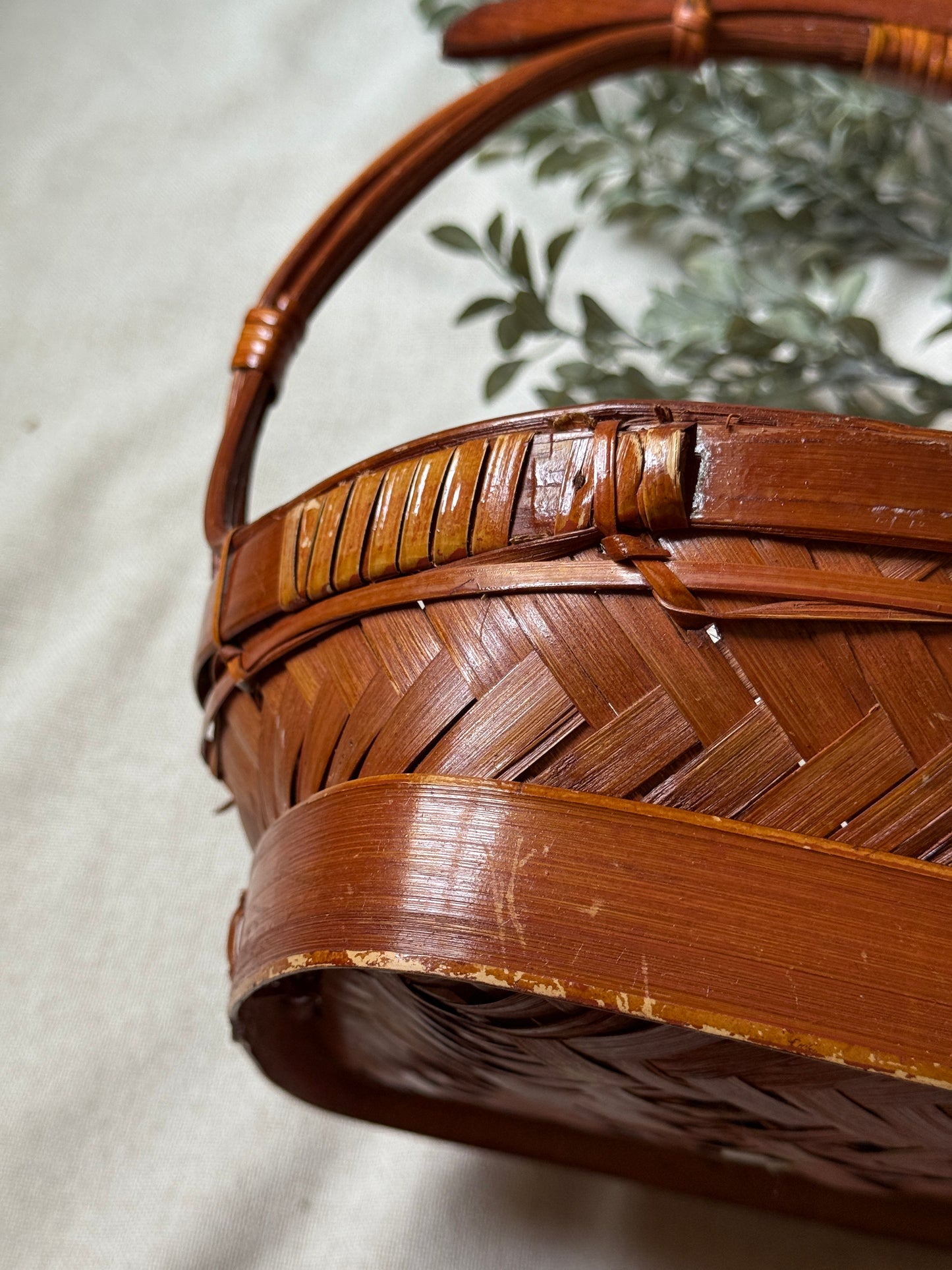 Vintage Woven Basket – Made in Philippines